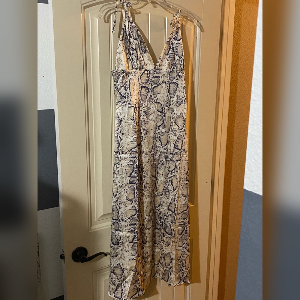 Snake Print Dress